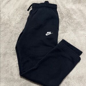 Nike Black Sweatpants with White Logo